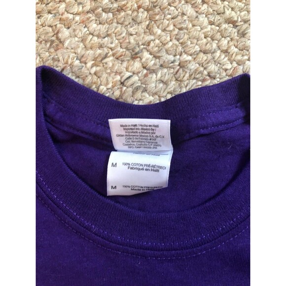 Super Bowl BALTIMORE RAVENS NFL World Champions T shirt Size Medium Purple Men's - Picture 5 of 9